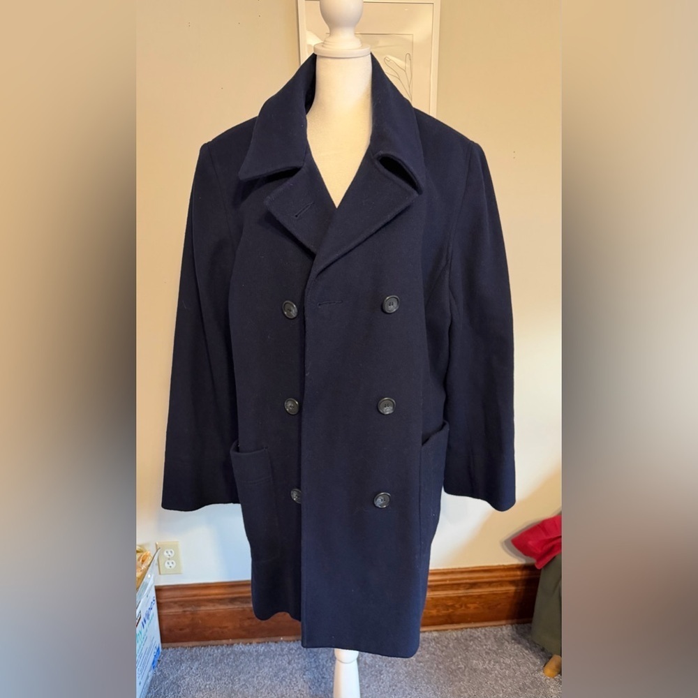 Alfred Dunner - Vintage Navy Blue Pea Coat